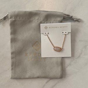 Kendra Scott Elisa Rose Gold White Drusy